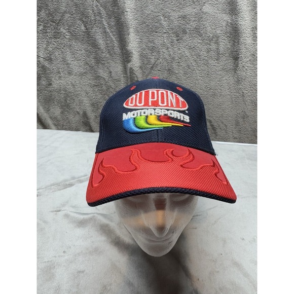 Vintage NASCAR Chase Dupont Motorsports‎ Jeff Gordon #24 Flames Hat Cap Nu-Fit